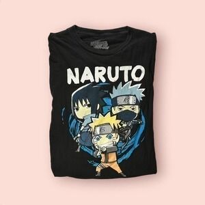 Ripple Junction Naruto Black Anime Graphic Tshirt Size Large - "Elden"